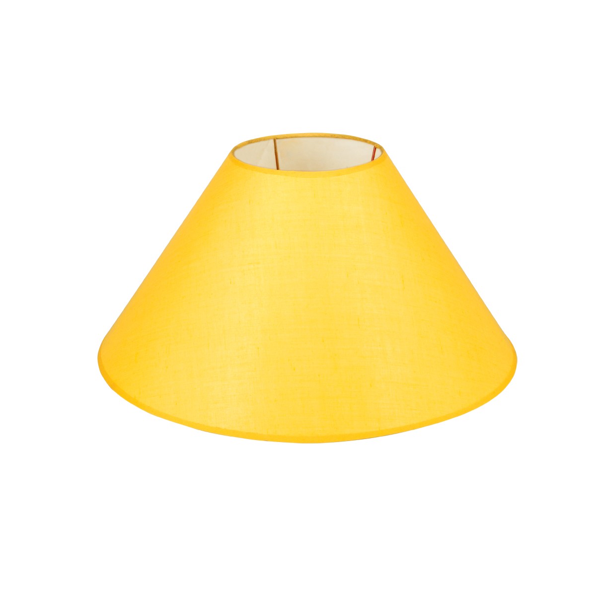 Καπέλο Μονόχρωμο Στρογγυλό Φ40cm Κάτω Πλευρά- Σε  Κίτρινο Χρώμα        VK/E27/E14/D40/Y