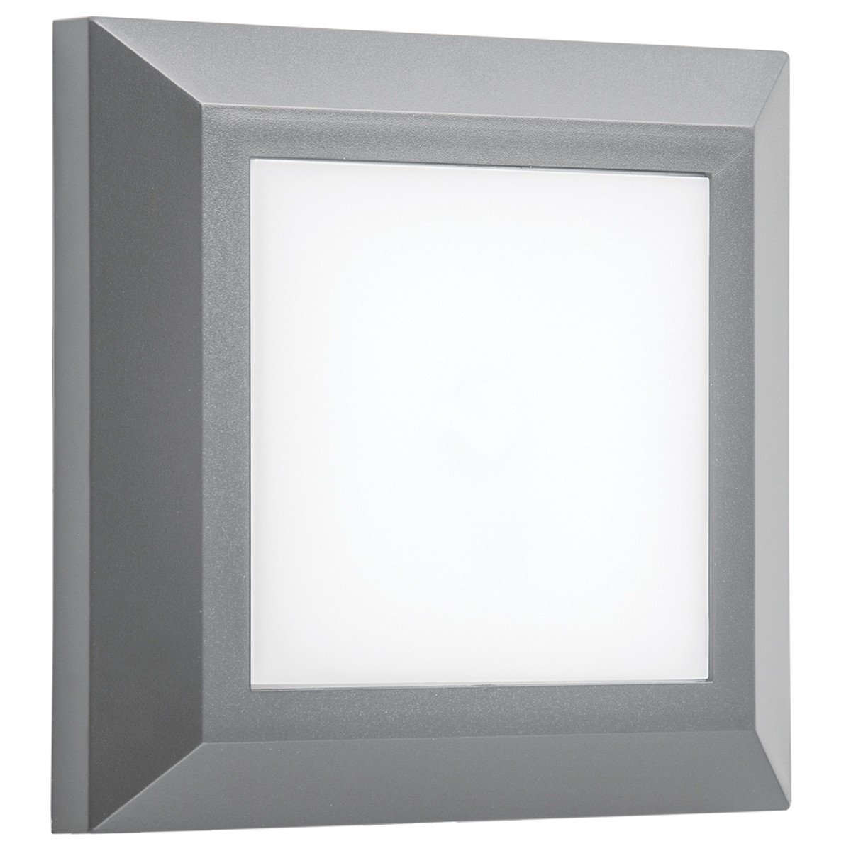 Led Φωτιστικό Πλαστικό Τοίχου IP65 3w 3000K 125x125mm Γκρί Χρώμα      VK/02025/G/W