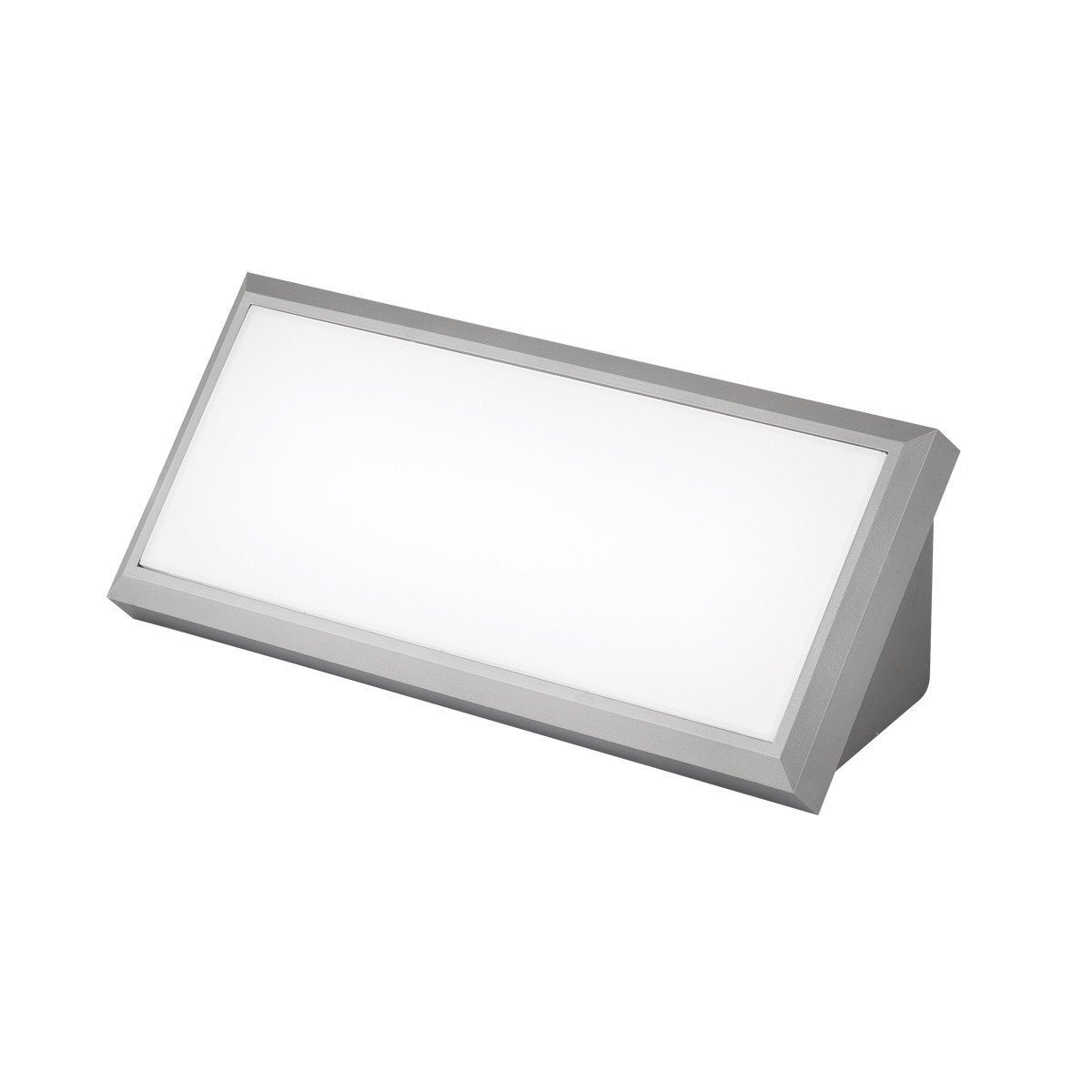 Led Φωτιστικό Πλαστικό Τοίχου IP65 12w 4000K 265mm Γκρί Χρώμα      VK/02067/G/C