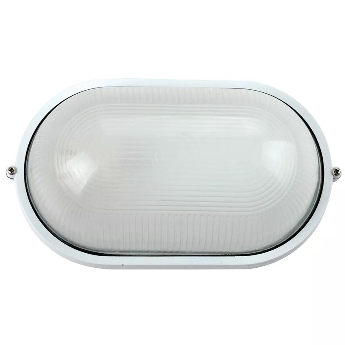 Χελώνα Αλουμινίου Οβάλ IP44 E27 213x107mm Λευκό Χρώμα        VK/01005/W