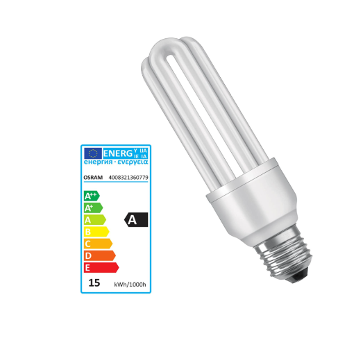 Osram Λαμπτήρας 15W Energy Saving ES/E27  865 – 6500 K – ψυχρό φως Triple Twist