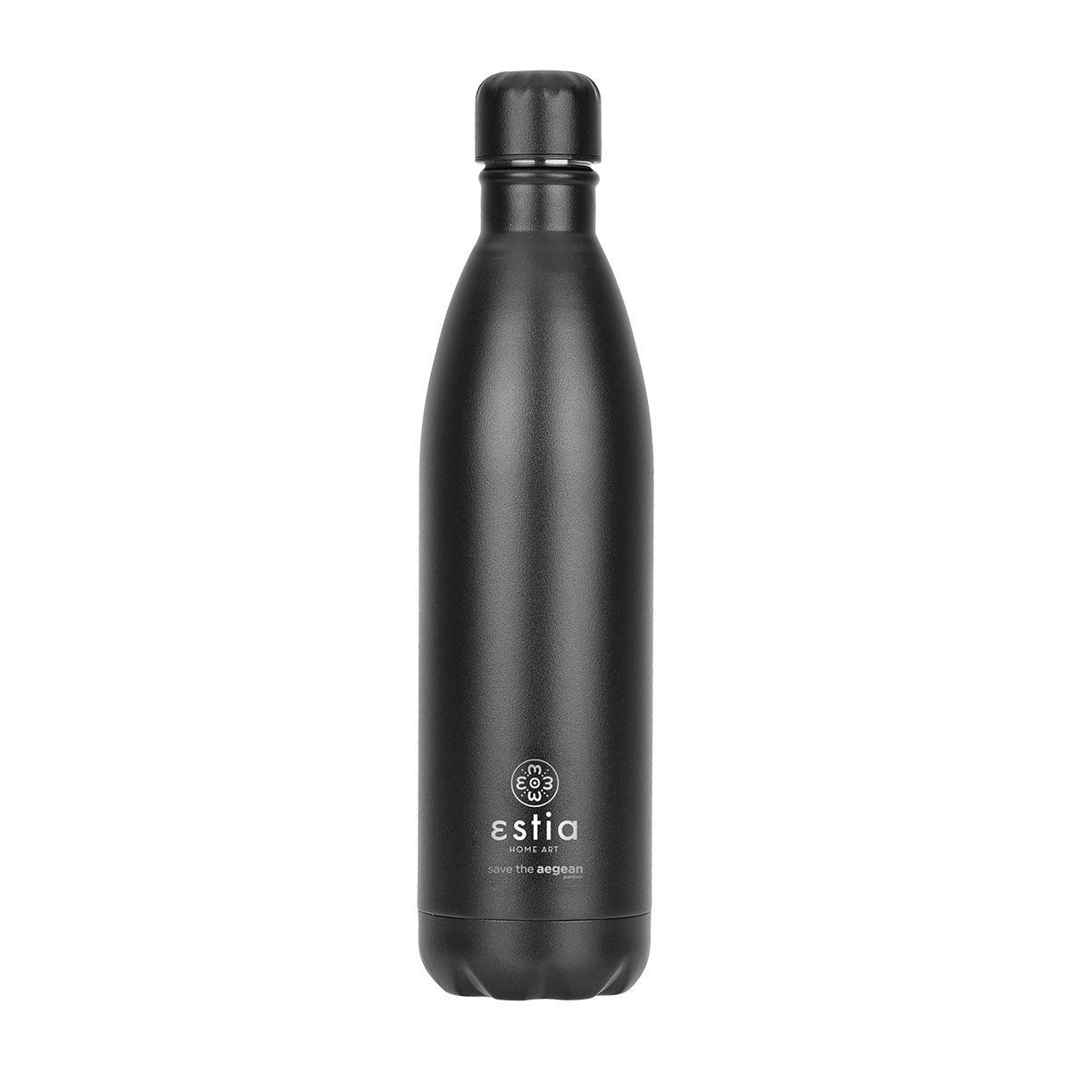 ΘΕΡΜΟΣ FLASK LITE SAVE THE AEGEAN 750ml MIDNIGHT BLACK