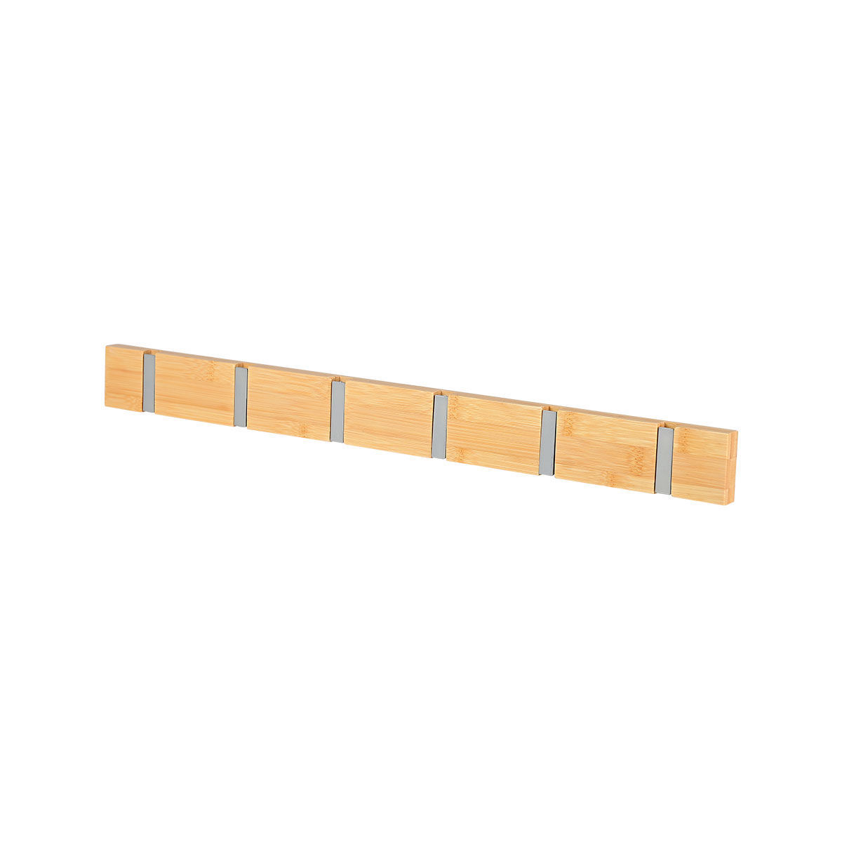 ΚΡΕΜΑΣΤΡΑ ΤΟΙΧΟΥ ΞΥΛΙΝΗ 60x5.5x1.8cm 6 ΘΕΣΕΩΝ ΜΕ ΑΝΑΔΙΠΛΟΥΜΕΝΟΥΣ ΓΑΝΤΖΟΥΣ