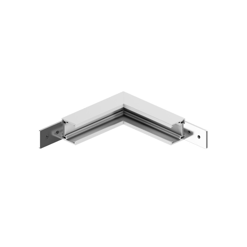 EIVA, Αξεσουάρ για LED μαγνητική ράγα λεπτή 48V, επιφάνειας, DALI, τύπου L κάθετο, Λευκό