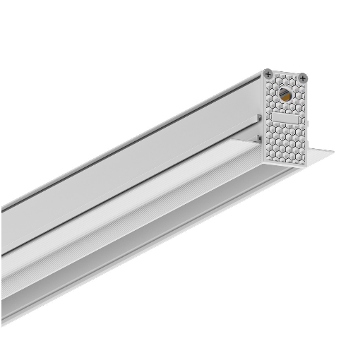 EIVA, Led μαγνητική ράγα λεπτή 48V. DALI, χωνευτή trimless. 1μ., λευκή