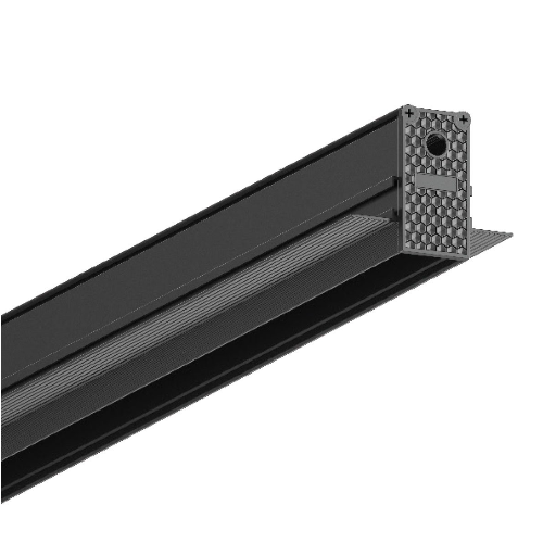 EIVA, Led μαγνητική ράγα λεπτή 48V. DALI, χωνευτή trimless. 1μ., μαύρη