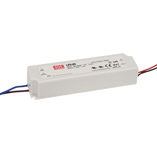 Τροφοδοτικό LED MEANWELL 24V 60W, IP67 VK/LPV-60-24