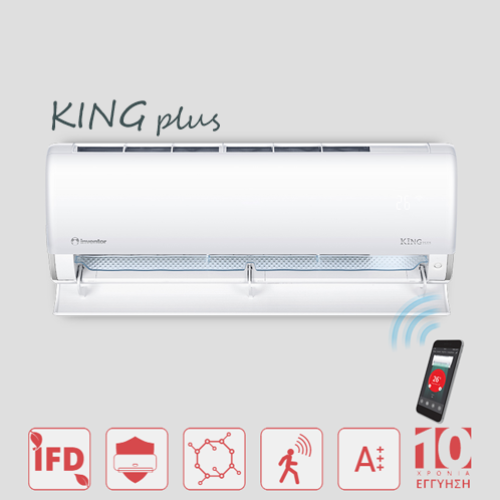 Inventor King Plus K2VI32-09WFI / K2VO32-09 Κλιματιστικό Inverter 9000 BTU A+++/A+++ με WiFi