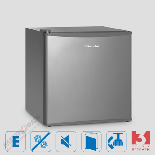 Mini Bar Ψυγείο 43L Ασημί MB492SE – Χαμηλή Κατανάλωση, Χαμηλός Θόρυβος