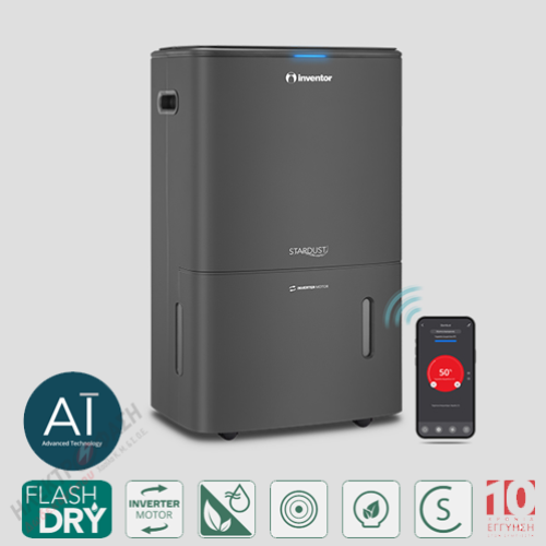Αφυγραντήρας Inventor Stardust Ion Pro Inverter 20L – SD-IONINV-20L