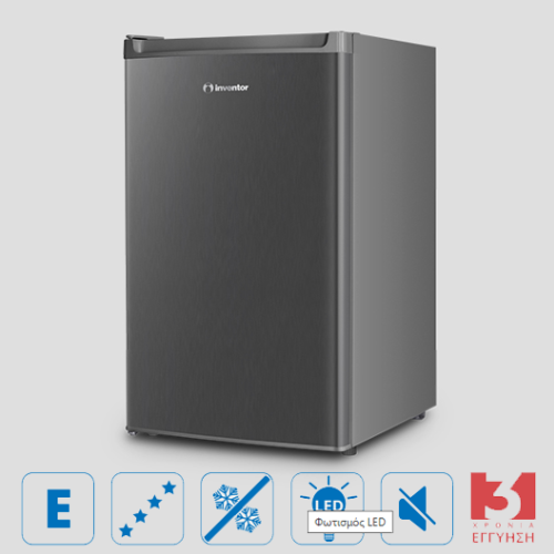 Μονόπορτο Ψυγείο 102lt Inox με LED Φωτισμό και Κατάψυξη 4 Αστέρων – MPC850IN