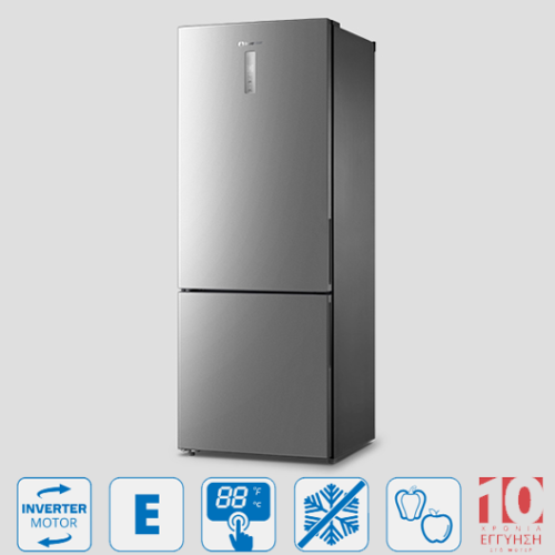 Ψυγειοκαταψύκτης Inox Total No Frost 435lt με Οθόνη Αφής & Inverter Μοτέρ – PSM18870IN
